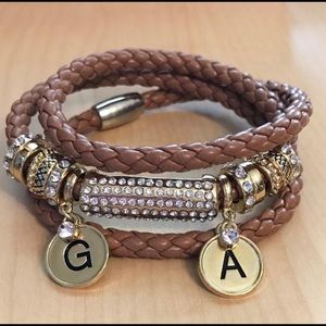 Custom made wrap charm bracelets.